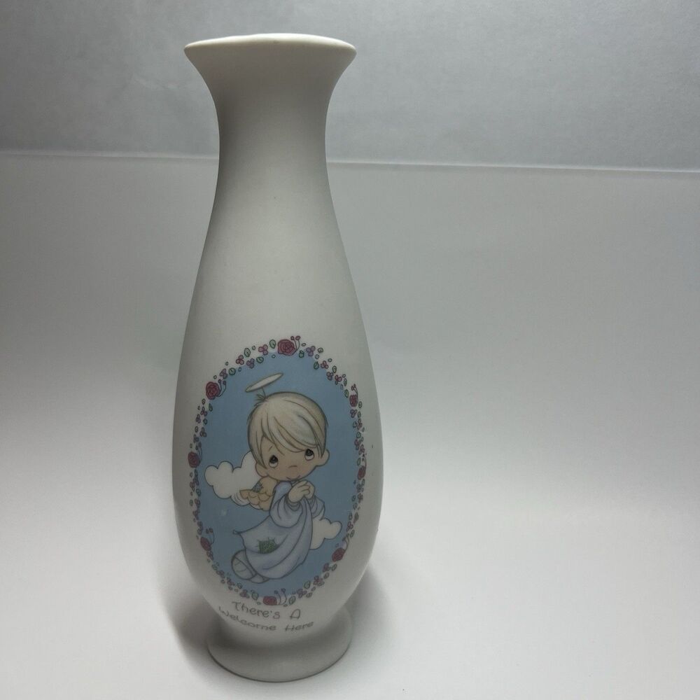 Vintage 1992 Precious Moments Bud Vase There’s A Welcome Here Enesco